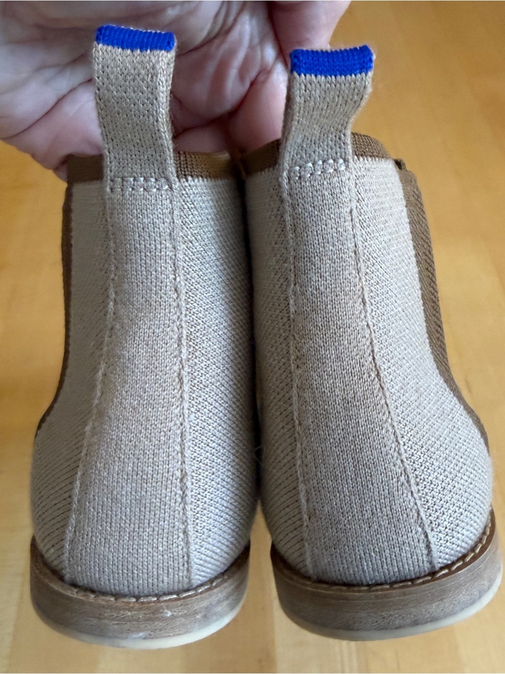 Rothy's Camel Merino Wool Chelsea Boots Size 7.5 Tan *EUC* - Picture 5 of 11